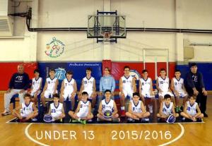 L'Under 13 Mini Basket Montecatini stagione 2015/2016